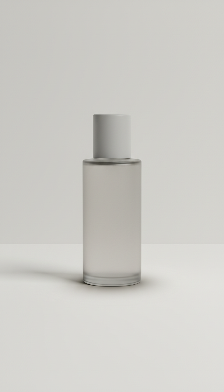 Minimalist Glass Skincare Bottle with Pump