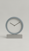 Brushed Metal Tabletop Clock with Silent Movement